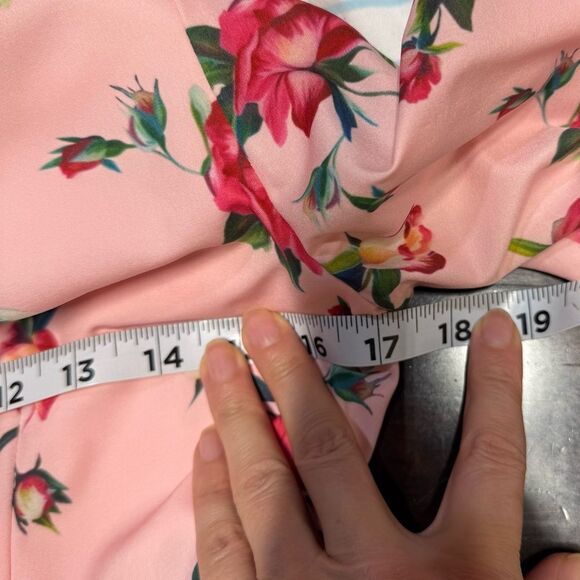 Comino Couture London Let’s Split Pink Floral Long Sleeve Maxi Dress 6 NWT - Picture 15 of 16